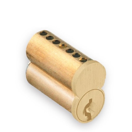 Gms GMS: Small Format Interchangeable Core, 6 Pin, Best A, Polished Brass GMS-IC-6-A-3